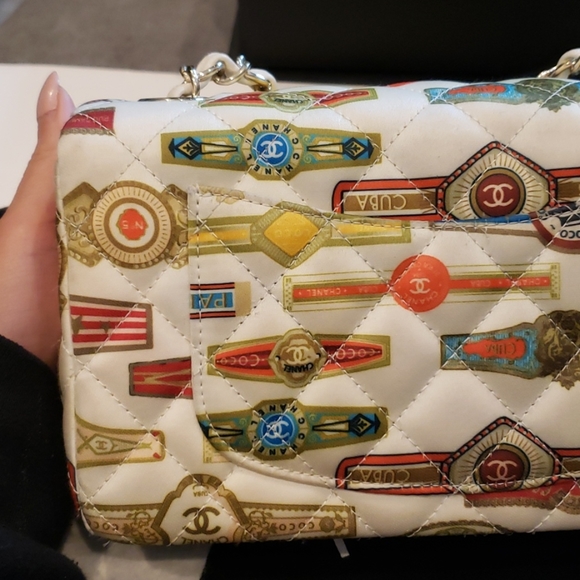 ❗SOLD❗Chanel Satin Classic Flap Mini Rectangle - Picture 6 of 15